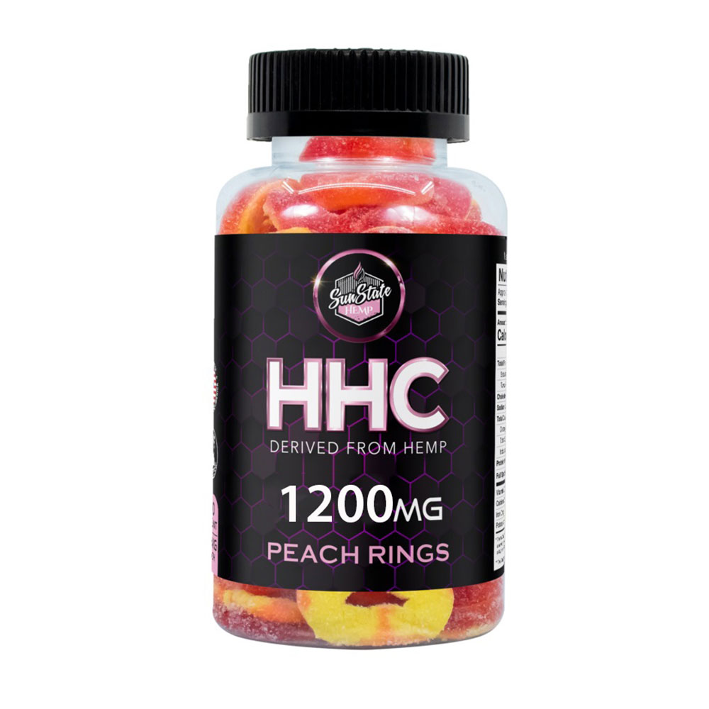 HHC Gummies Peach Rings 1200mg – Sun State Hemp