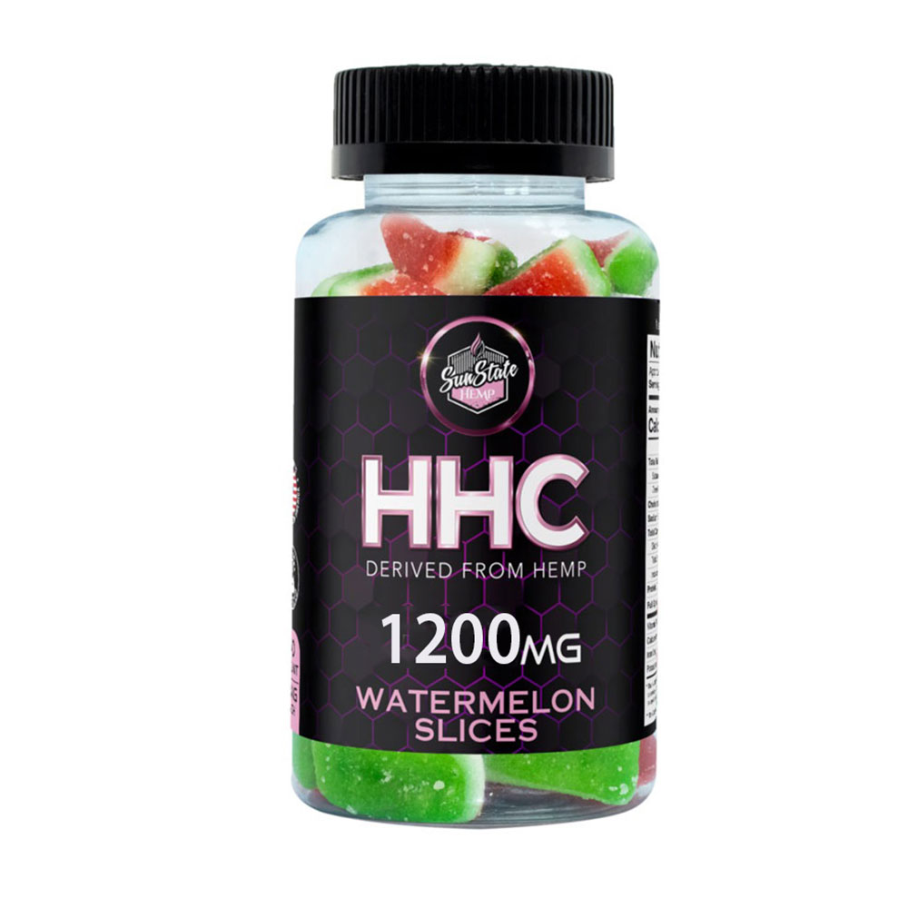 HHC Gummies Watermelon Slices 1200mg – Sun State Hemp