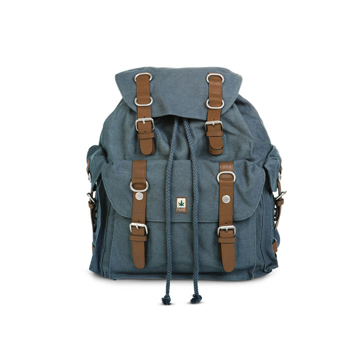 Hemp Backpack Black Grey – PURE